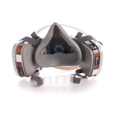 3M Masker Gas Respirator - 6200 - Gray