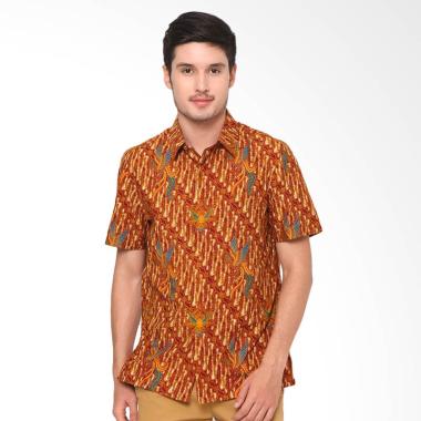 Asana Indawi Short Sleeves Slim Fit Kemeja Batik Pria
