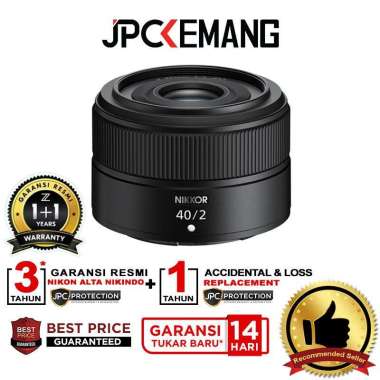 JPC KEMANG Nikon Z 40mm f2 Fullframe Lens Nikkor Z 40mm f/2 GARANSI RESMI Standard Package