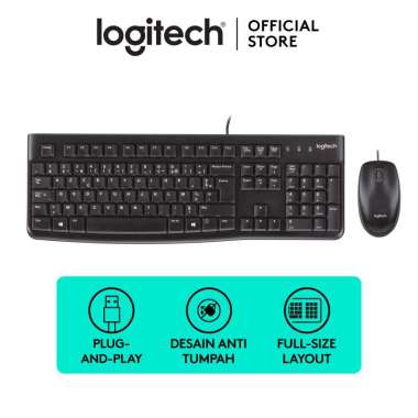 Logitech MK120 Corded Keyboard And Mouse Combo