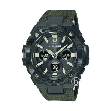 CASIO G-SHOCK Cordura Band Jam Tangan Pria [GST-S130BC] Black Green