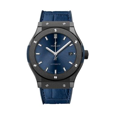 Hublot Classic Fusion Ceramic Blue Jam Tangan Unisex [42 mm]