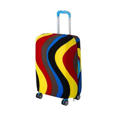 Homestuff Curve Luggage Cover Elast ... dung Koper Size M 22 Inch