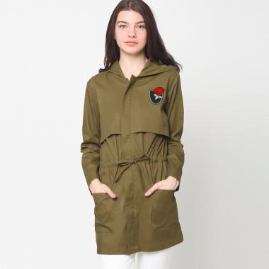 Heart and Feel 1406.BF Sweatheart Flower Patch Parka JAcket Wanita