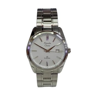Alexandre Christie Classic Stainless Steel Jam Tangan Pria [AC8514MD] Silver