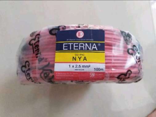 eterna nya 1x2.5mm kabel kawat tembaga 1x2.5 Merah