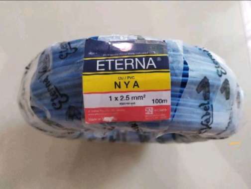 eterna nya 1x2.5mm kabel kawat tembaga 1x2.5 Biru
