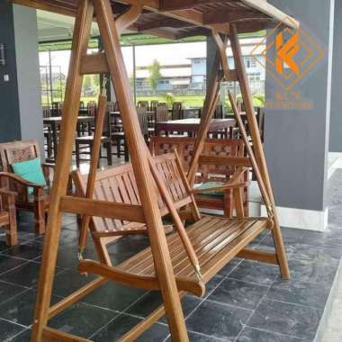 ayunan kayu jati jepara modern