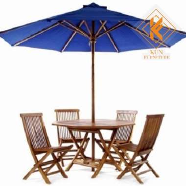set meja taman payung outdoor