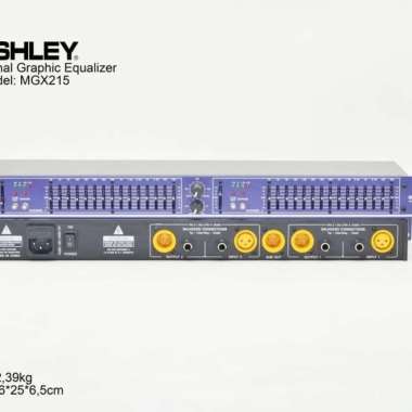 EQUALIZER ASHLEY MQX215 / MQX 215 ( 2 x 15 CHANNEL ) ORIGINAL