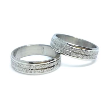 Lila CT27 Titanium Cincin Couple [Size 18 & 16]