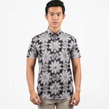 Manzone Alegre Kemeja Batik Pria - Black