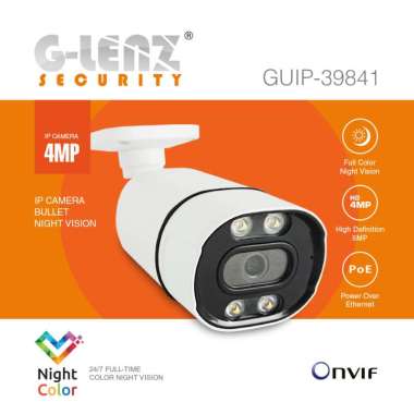 GLENZ CCTV OUTDOOR NIGHT COLOR TECH - CAMERA GUIP 39841 IPCAMERA 4MP