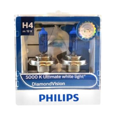 Lampu Motor Philips H4 Diamond Vision Halogen Bohlam.