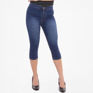JSK Jeans 2705 7/8 Highwaist Celana Wanita – Biru