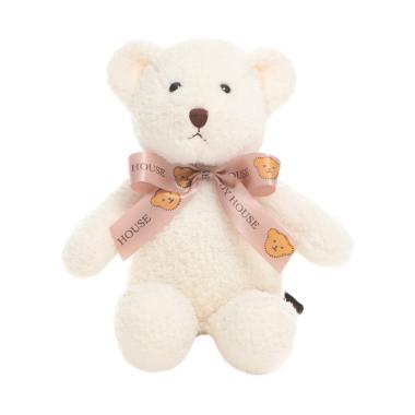 TEDDY HOUSE BONEKA TEDDY Bear PP Boneka - White [8 Inch]