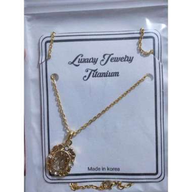 kalung titanium liontin tulisan ALLAH
