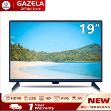 BIG PROMO GAZELA TV LED 19 INCH HD TELEVISI FULL LAYAR MURAH BERKUALITAS