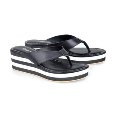 Spiccato SP 510.45 Kasual Sandal Wedges Wanita - Hitam