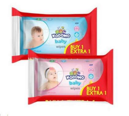 Kodomo Baby Wipes 1 Get 1 Free ( 50 pcs get 50 pcs free ) - Kodomo Tisu Basah Termurah