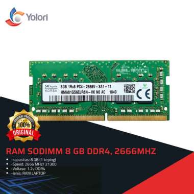 SK HYNIX RAM SODIMM 8GB DDR4, 2666MHz