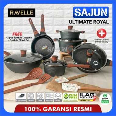 RAVELLE ULTIMATE ROYALE Cookware Set Panci Set ILAG GRANITEC