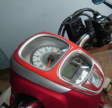 Stiker Antigores speedometer honda Scoopy / Stiker resin timbul pelindung speedometer honda scoopy P