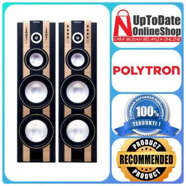 SPEAKER AKTIF POLYTRON PAS-69 BLUETOOTH DOUBLE WOOFER XBR SUPER BASS