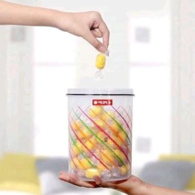 Toples Lion Star Tiffany Tinggi Toples Bumbu Makanan Ringan Snack Kue Cemilan Biskuit Permen Toples 