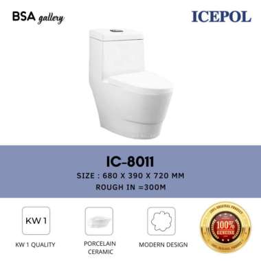 KLOSET DUDUK ONEPIECE MODEL TOTO / CLOSET MONOBLOK RIMLESS ICEPOL