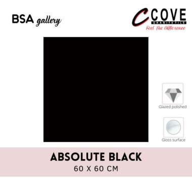 GRANIT COVE 60X60 ABSOLUTE BLACK / GRANITE TILE GLAZED POLISHED