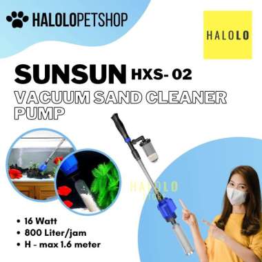 Cleaner Pump Aquarium Penguras Air Sand Cleaner Vacum SUNSUN HXS-02