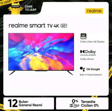 Realme Android Smart TV 4K [50inch] RMV2005 - Garansi Resmi Realme TV 4K 50inch - Black