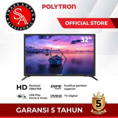 Polytron LED Digital TV 32 Inch 32V1852 / PLD-32V1852 (Khusus Medan)
