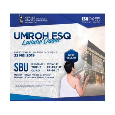 ESQ Tours & Travel Paket Umroh Lailatul Qadar ESQ