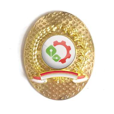 Mulyocreative Pin Logo Pin KEMENPERIN Model Oval – Bros Logo Bahan Logam