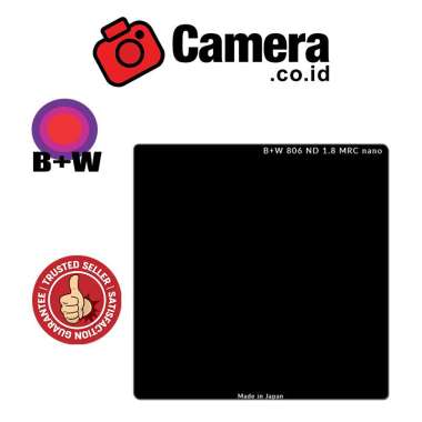 Camera.co.id -  B+W 100x100mm XS-Pro MRC-Nano 806 Square ND 1.8 (BW-1089123)  Filter Lensa Black
