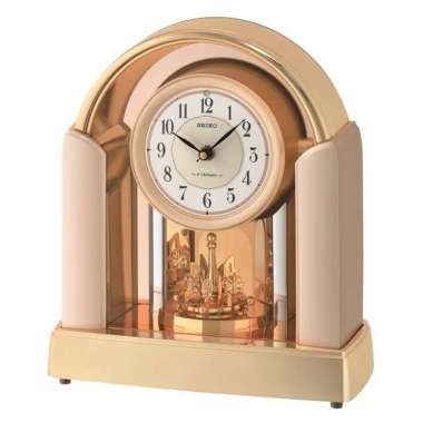SEIKO QXW-248 Rose Gold Westminster 6 Hifi Melodies Pendulum Musical Table Clock Jam Meja Silver Bro