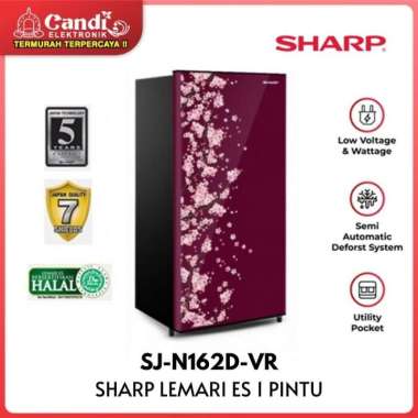 SHARP KULKAS 1 DOOR SJ-N162D-VR