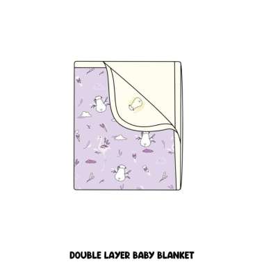 Baabaasheepz x Mmehuillet Double Layer Blanket Flamingo - 36M Lilac