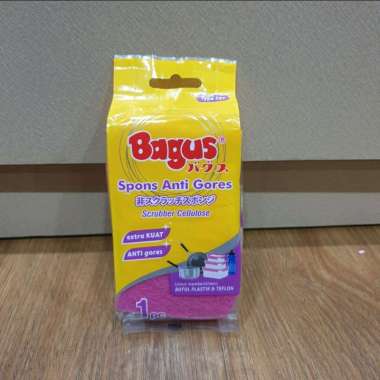 Bagus Spons Sabut Cuci Piring Anti Gores Type 557 Warna Pink