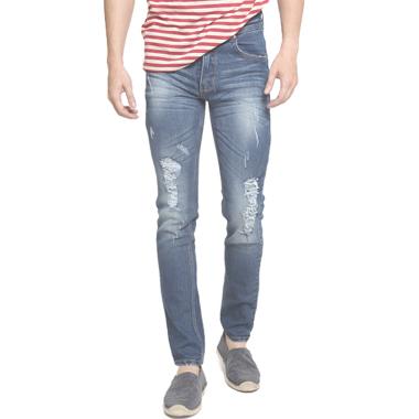 2nd RED Rips Slim Fit Fashion Style Celana Jeans Pri.
