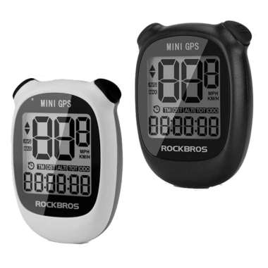 ROCKBROS 29210030001 GPS Speedometer Sepeda Wireless Bicycle Computer Putih