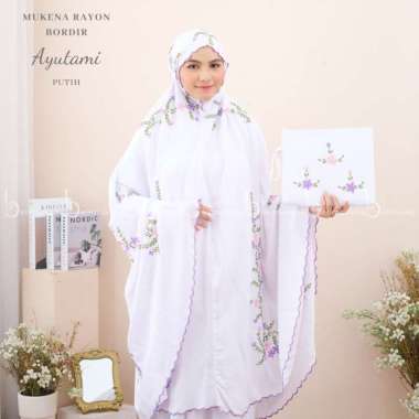 Mukena Dewasa Bordir Ayutami Putih