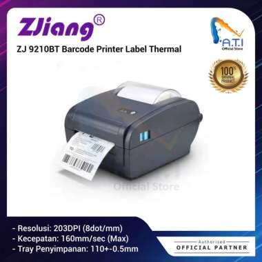 harga ZJIANG ZJ 9210BT Barcode Printer Label Thermal ZJ-9210BT ZJ9210 9210 USB+BLUETOOTH Blibli.com