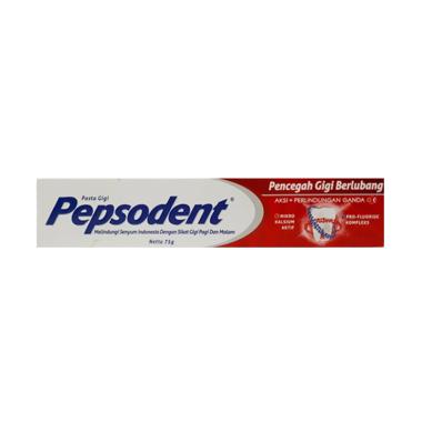 Promo Harga Pepsodent Pasta Gigi Pencegah Gigi Berlubang White 75 gr - Blibli