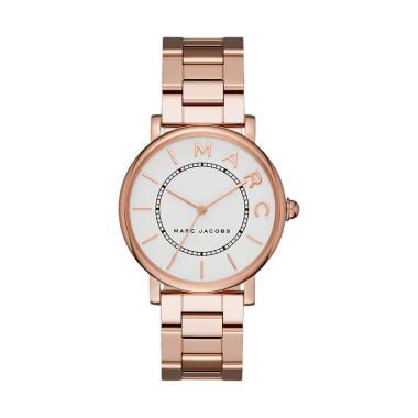 Marc Jacobs Classic MJ3523 Dial Stainless Steel Strap Jam Tangan Wanita - White Rose Gold Rose Gold