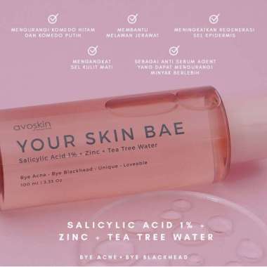 AVOSKIN YSB Your Skin Bae Serum Toner Niacinamide Salicylic Acid Hyacross Collagen Alpha Arbutin YSB