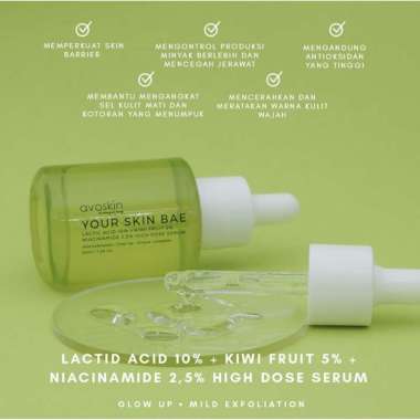 AVOSKIN YSB Your Skin Bae Serum Toner Niacinamide Salicylic Acid Hyacross Collagen Alpha Arbutin YSB
