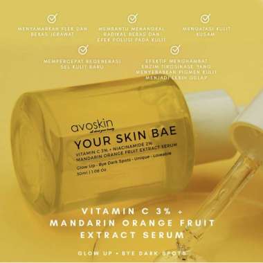 AVOSKIN YSB Your Skin Bae Serum Toner Niacinamide Salicylic Acid Hyacross Collagen Alpha Arbutin YSB